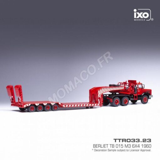 berliet tb 015 m3 6x4 1960 rouge.