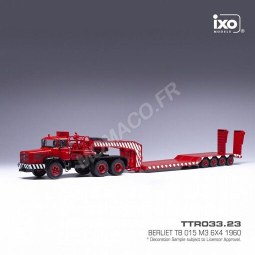 berliet tb 015 m3 6x4 1960 rouge